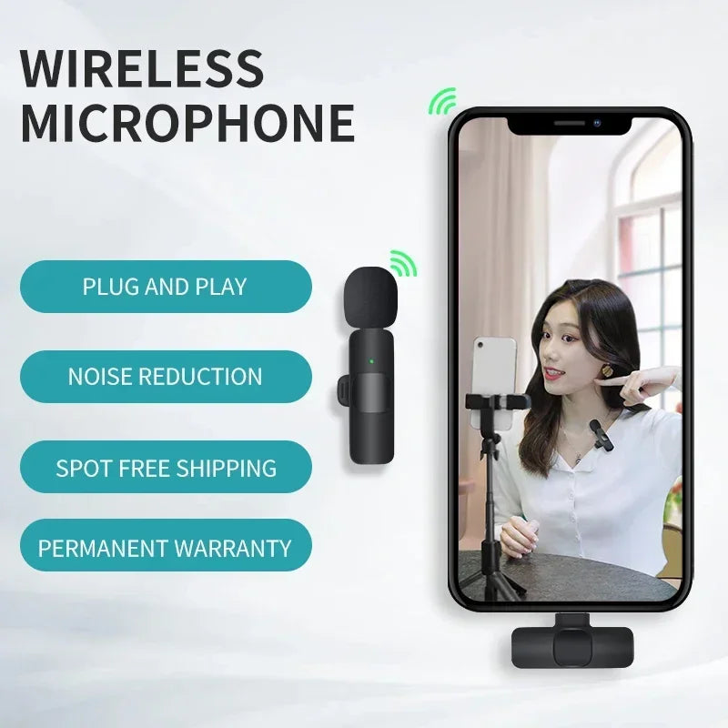 🎤 Wireless Lavalier Microphone – Professional Audio Anywhere! 🎤