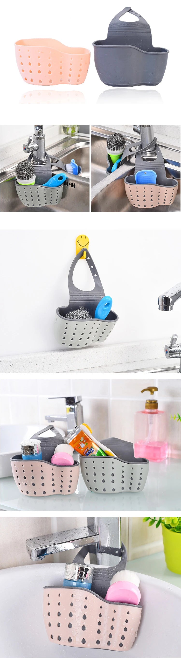 🛁 Flexible Kitchen & Bathroom Drain Basket – Multipurpose & Hygienic! 🛁