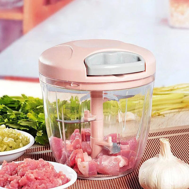 🧄 Premium Manual Garlic Press & Vegetable Chopper – Effortless Food Prep! 🧄