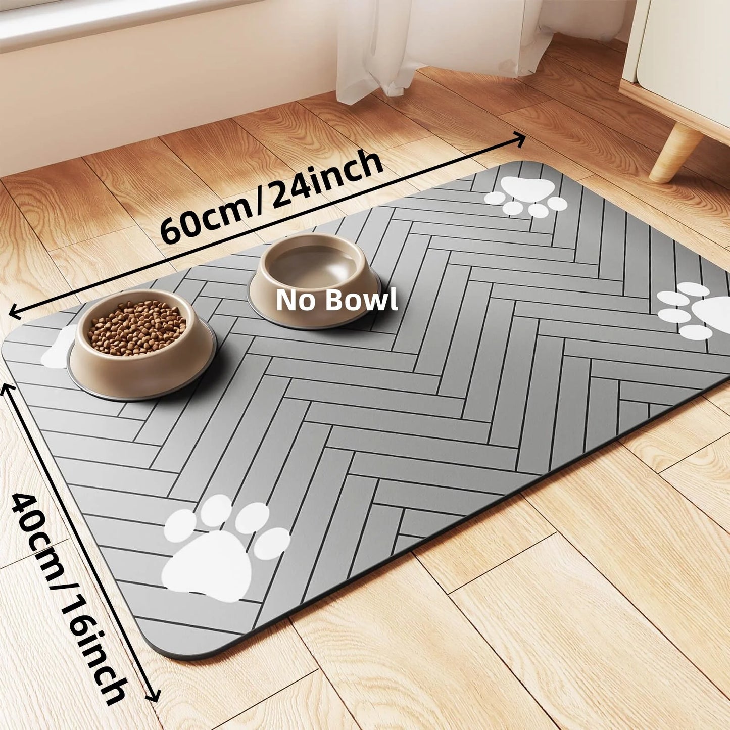 🐾 Absorbent & Waterproof Pet Feeding Mat – Keep Your Pet’s Mealtime Mess-Free! 🐾