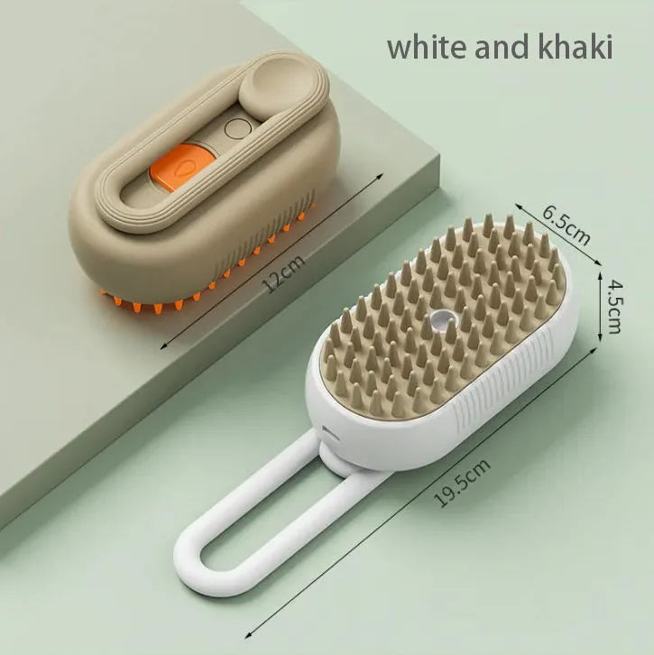 🐶 Electric Spray Pet Grooming Comb – 4-in-1 Hair Removal, Massage & Cleaning Brush! 🐱