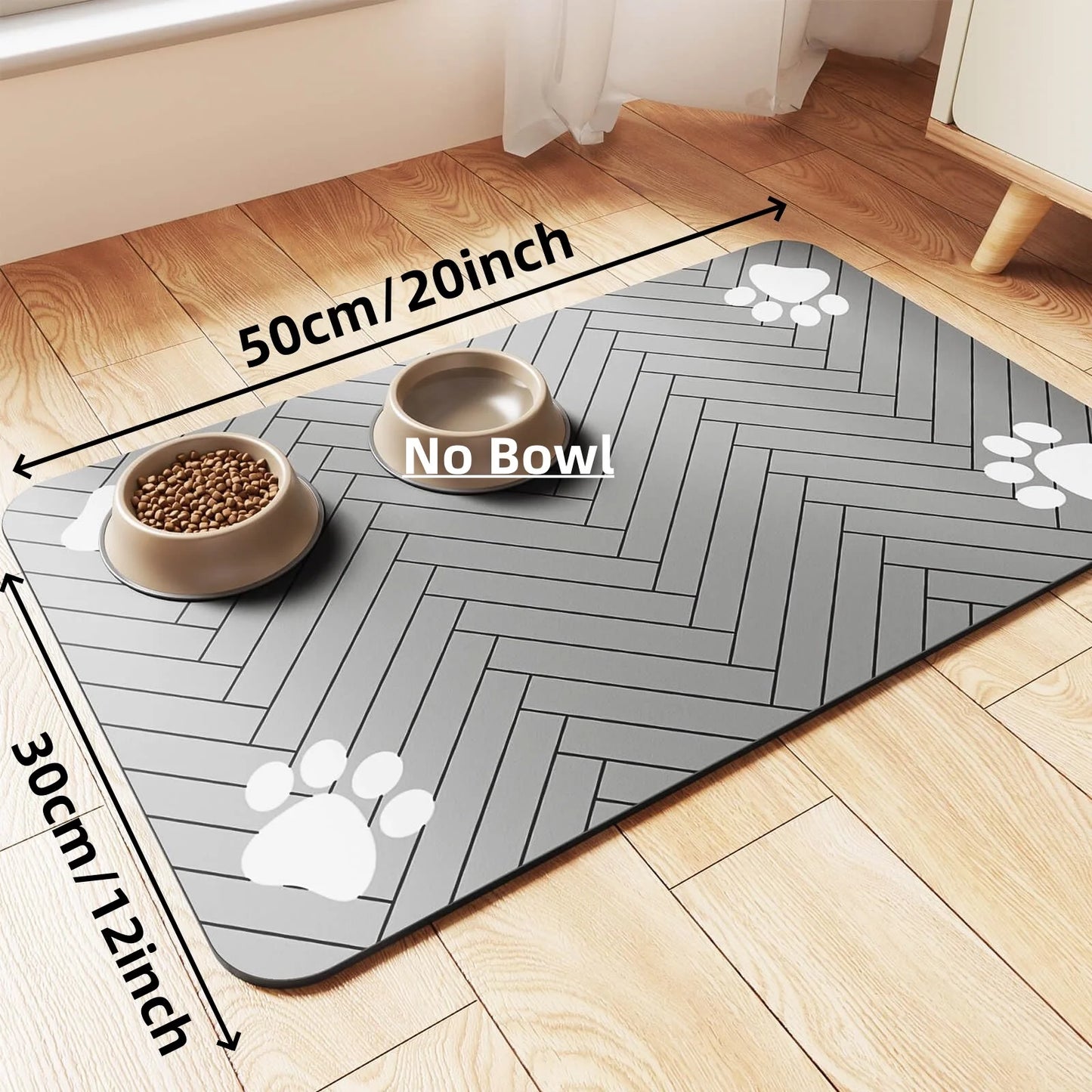 🐾 Absorbent & Waterproof Pet Feeding Mat – Keep Your Pet’s Mealtime Mess-Free! 🐾