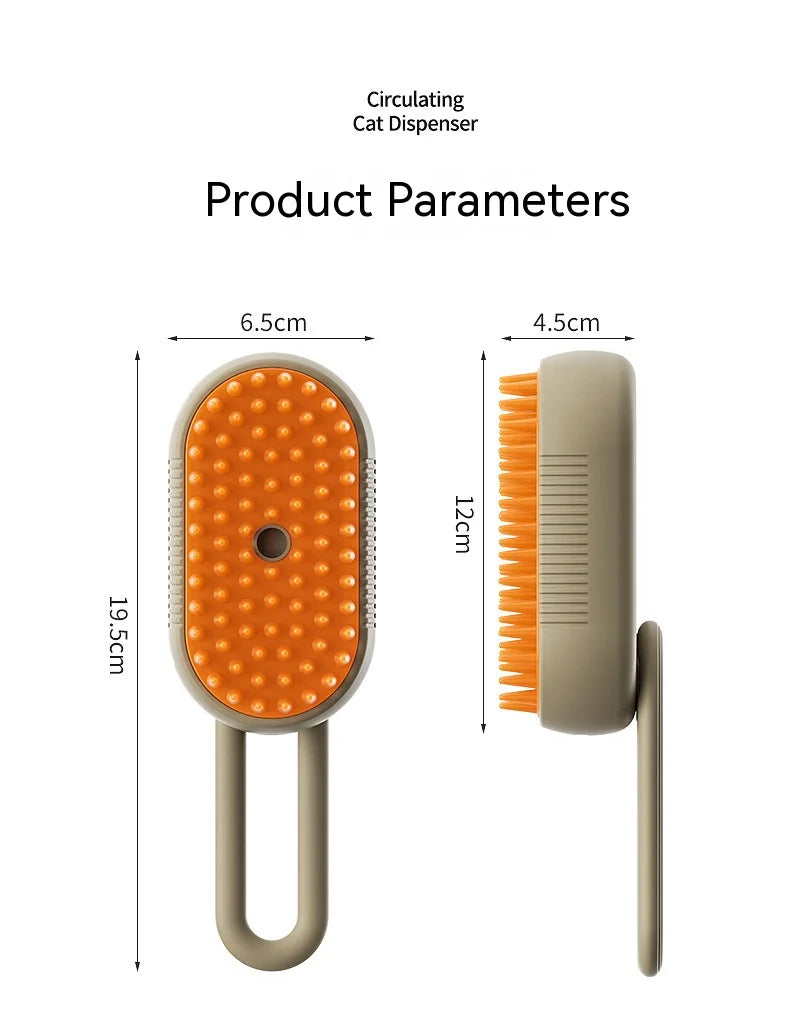 🐶 Electric Spray Pet Grooming Comb – 4-in-1 Hair Removal, Massage & Cleaning Brush! 🐱