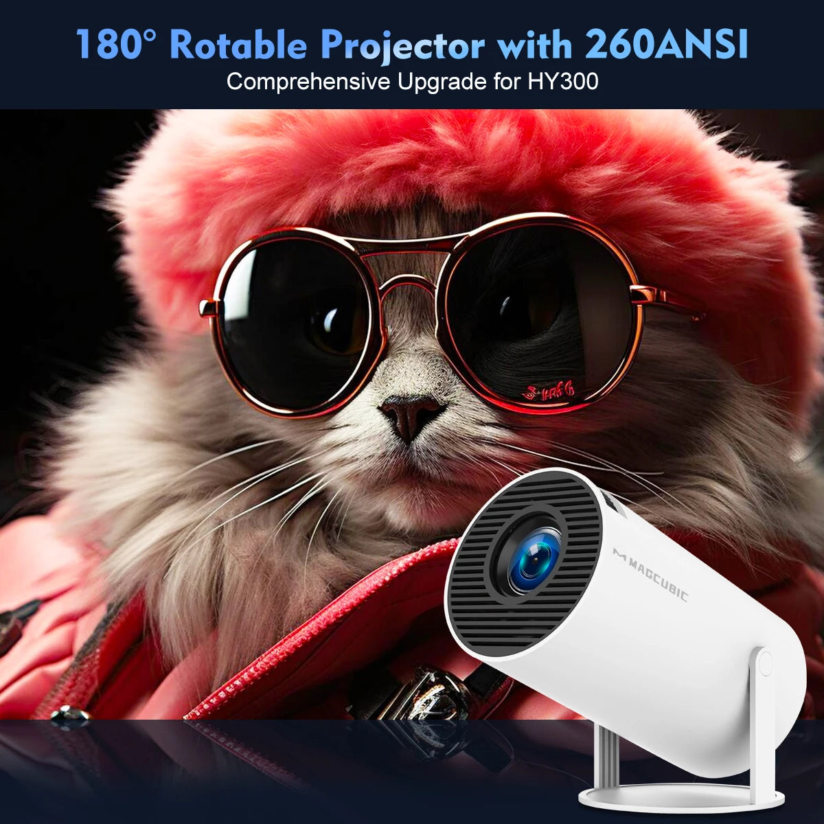 🎥 Magcubic HY300 Pro Projector – Your Portable Home Cinema! 🎥