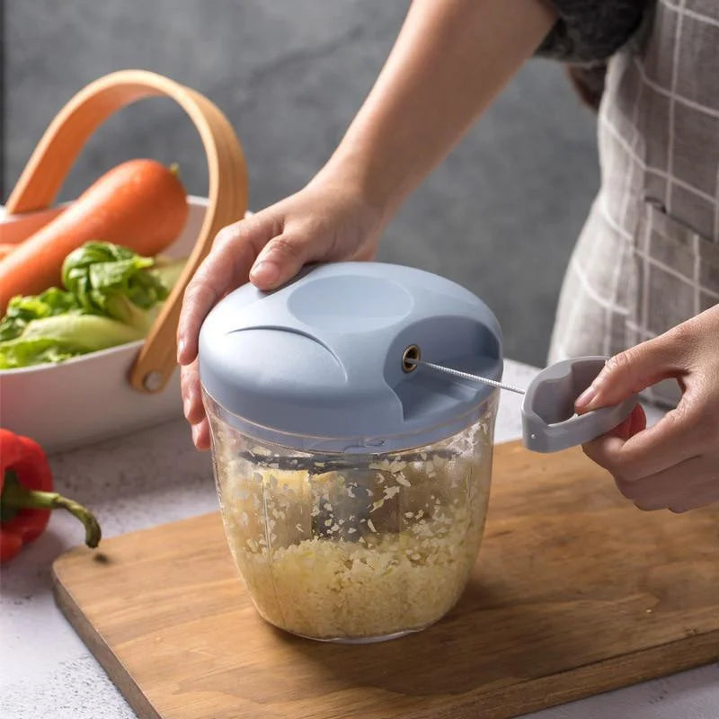 🧄 Premium Manual Garlic Press & Vegetable Chopper – Effortless Food Prep! 🧄