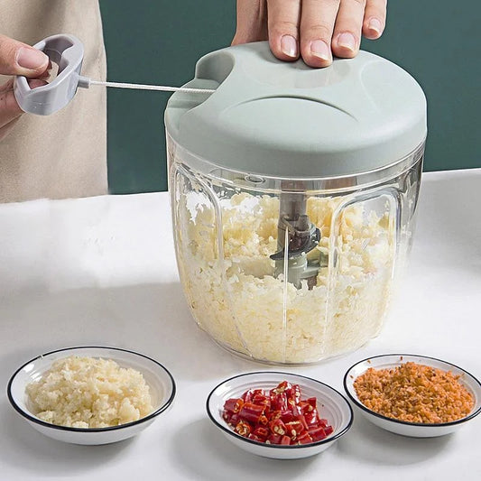 🧄 Premium Manual Garlic Press & Vegetable Chopper – Effortless Food Prep! 🧄