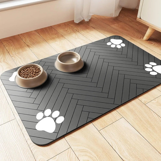 🐾 Absorbent & Waterproof Pet Feeding Mat – Keep Your Pet’s Mealtime Mess-Free! 🐾