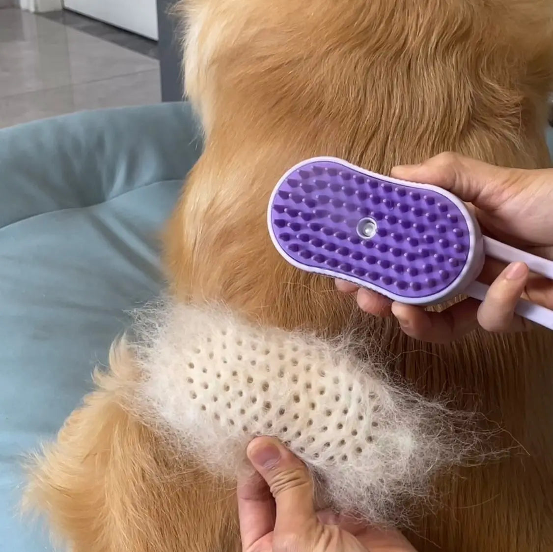 🐶 Electric Spray Pet Grooming Comb – 4-in-1 Hair Removal, Massage & Cleaning Brush! 🐱