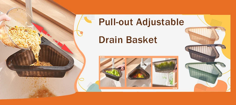 🛁 Flexible Kitchen & Bathroom Drain Basket – Multipurpose & Hygienic! 🛁